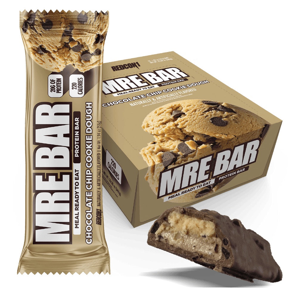 Redcon1 MRE Protein Bar Chocolate Chip Cookie Dough (Box of 12)