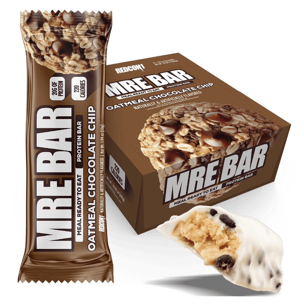 Redcon1 MRE Protein Bar Oatmeal Chocolate Chip (Box of 12)