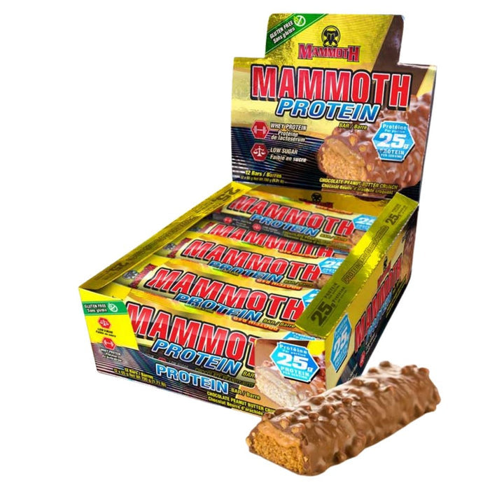 Mammoth Protein Bars (Box of 12 Bars) - Chocolate Peanut Butter Crunch