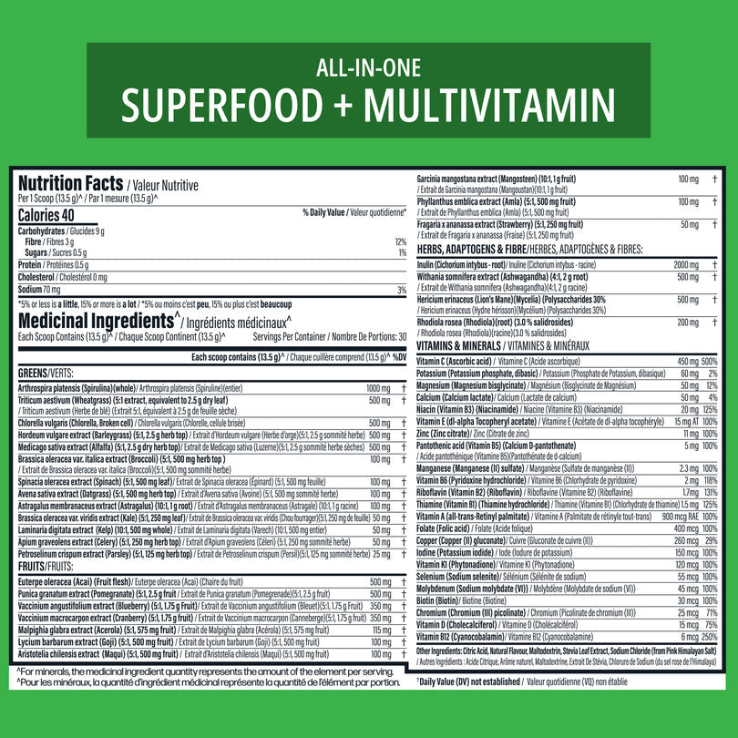 TC Nutrition Multi-Greens 30 Servings (405g)