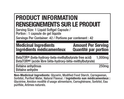 Muscle Tech Clear Muscle 42 Liquid Softgel Capsules