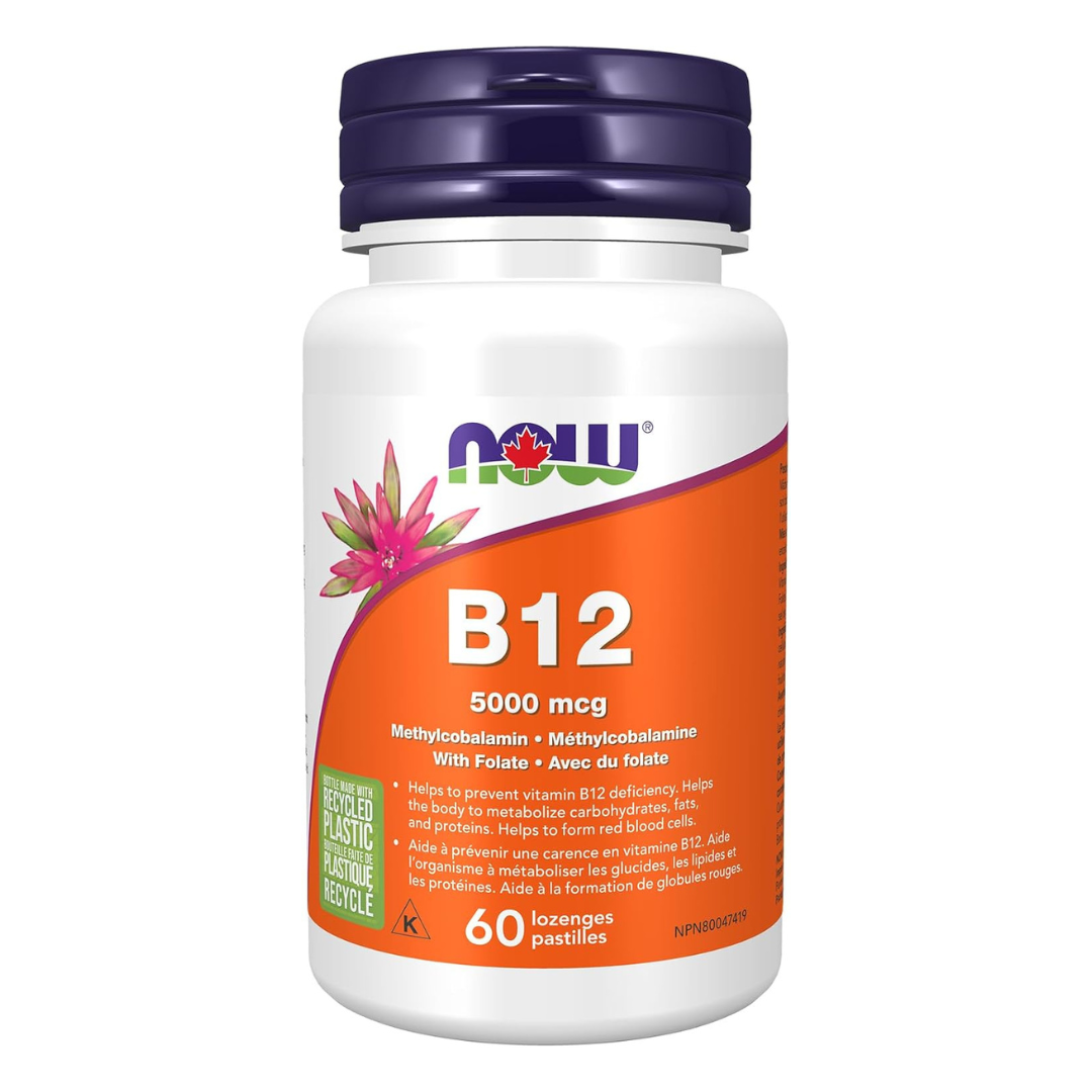NOW B-12 5,000 mcg 60 Lozenges