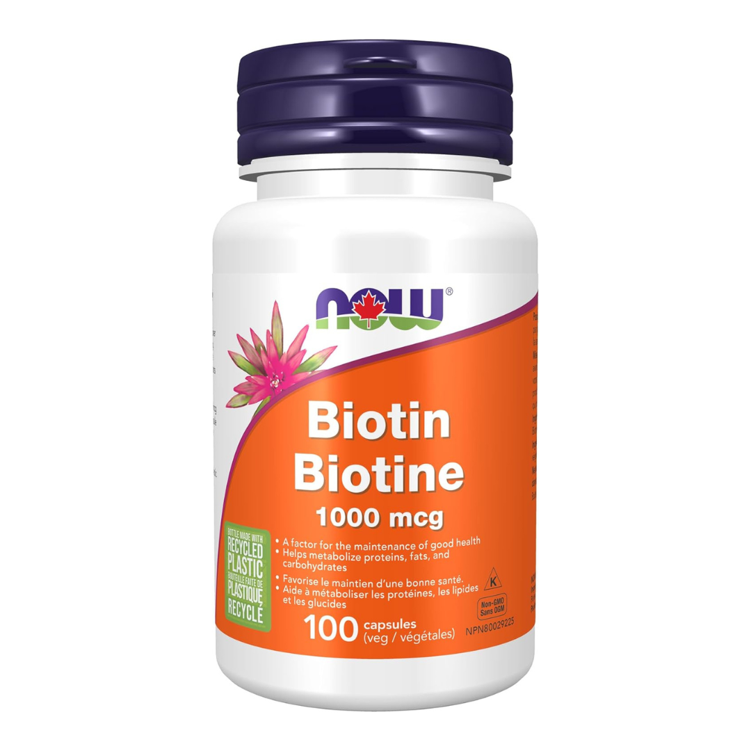 NOW Biotin 1000mcg 100 Caps