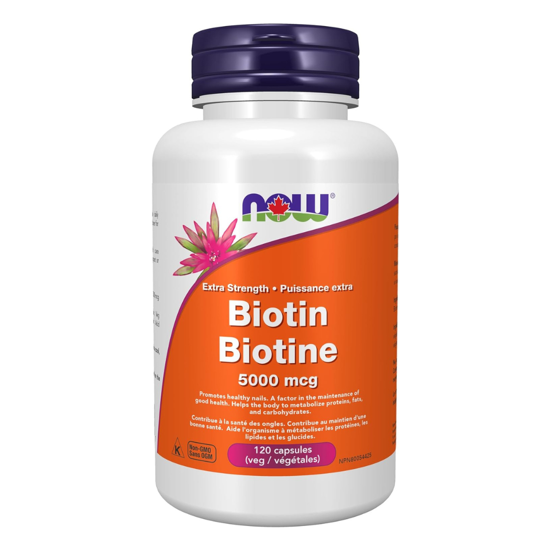 NOW Biotin 5000mcg 120 Caps