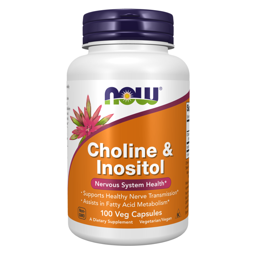 NOW Choline & Inositol 500mg 100 Caps