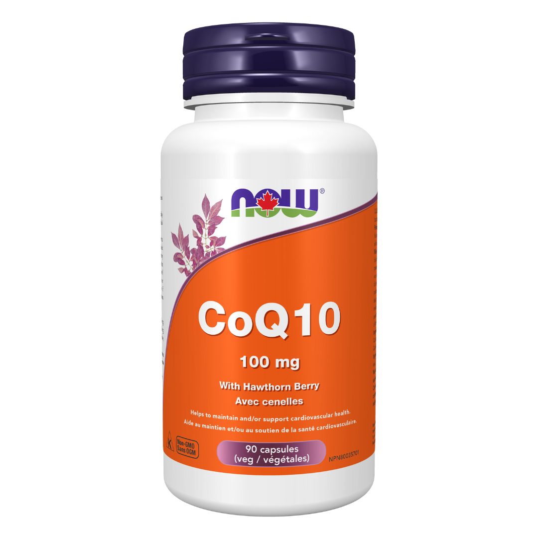 NOW CoQ10 with Hawthorn Berry 100mg 90 Caps