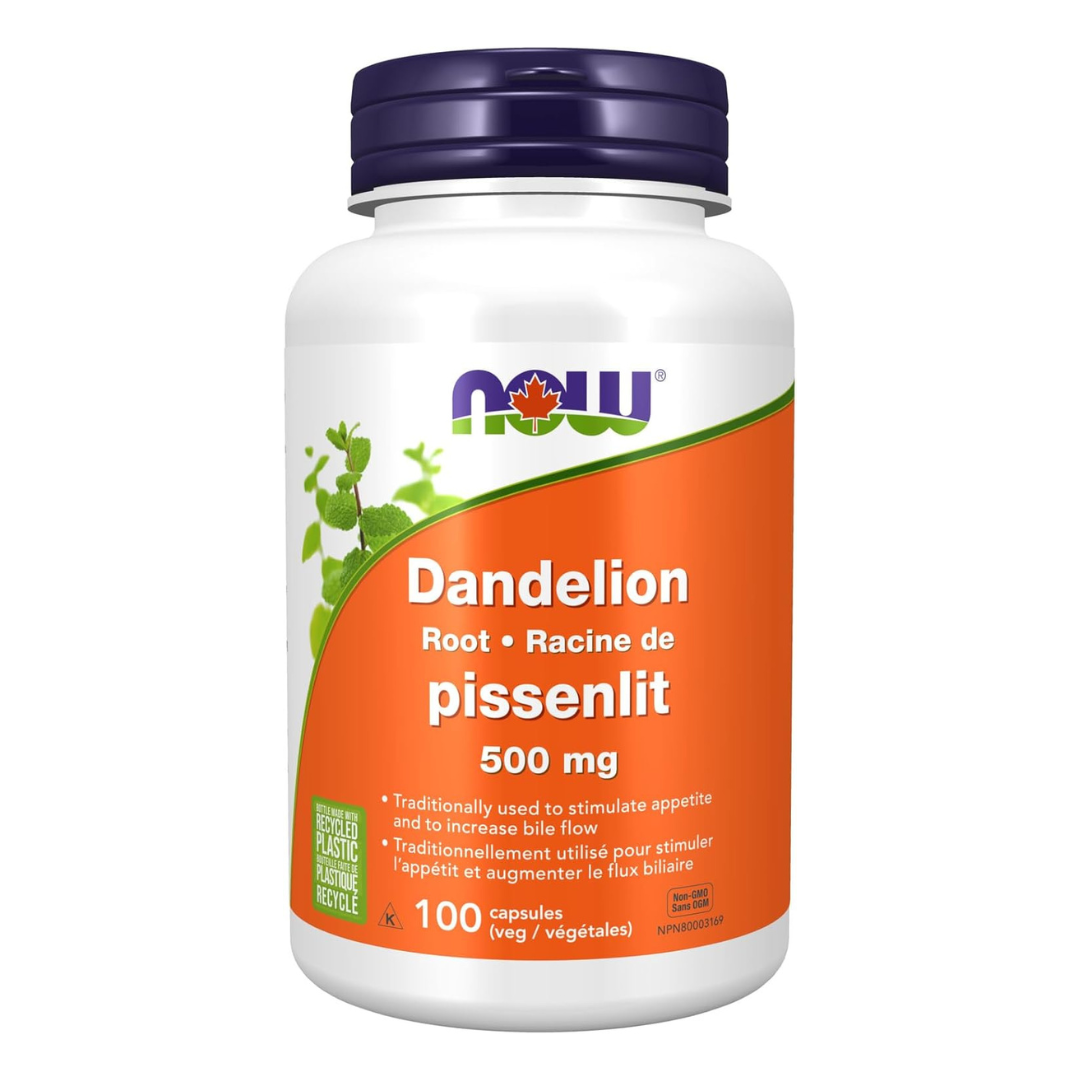 NOW Dandelion Root 100 Veggie Capsules