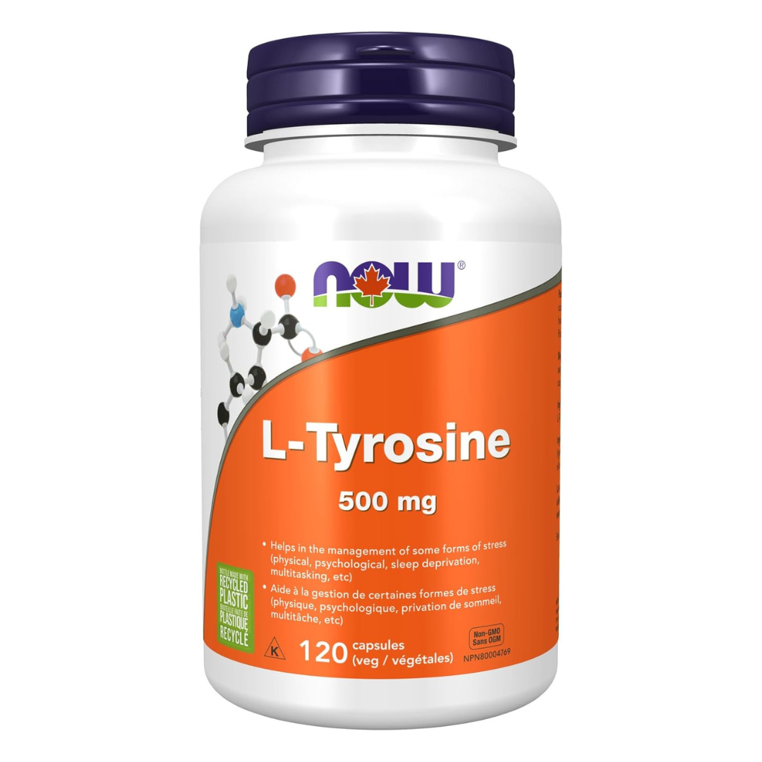 NOW L-Tyrosine 500mg 120 Caps