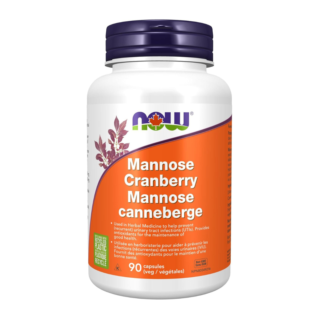 NOW Mannose Cranberry 90 Capsules