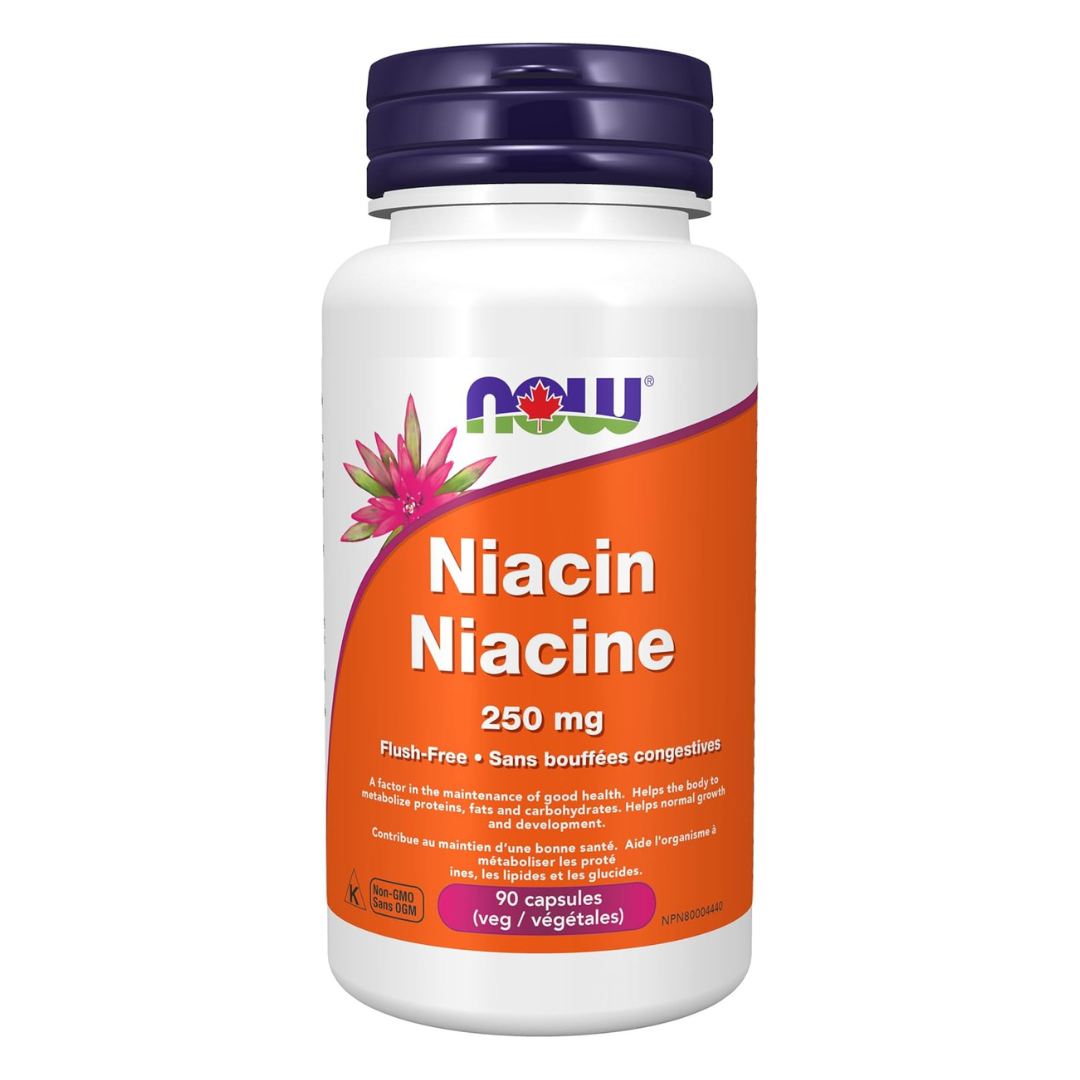 NOW Niacin 250mg (Flush free) 90 Caps