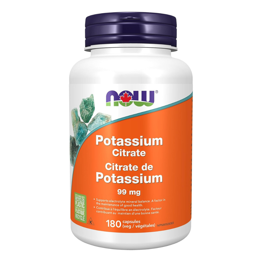 NOW Potassium Citrate 99mg 180 Caps