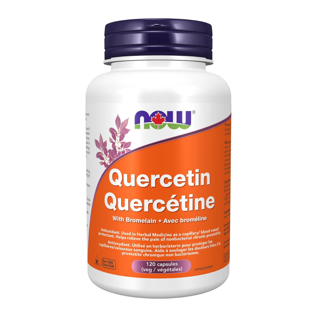 NOW Quercetin with Bromelain 120 Veg Capsules