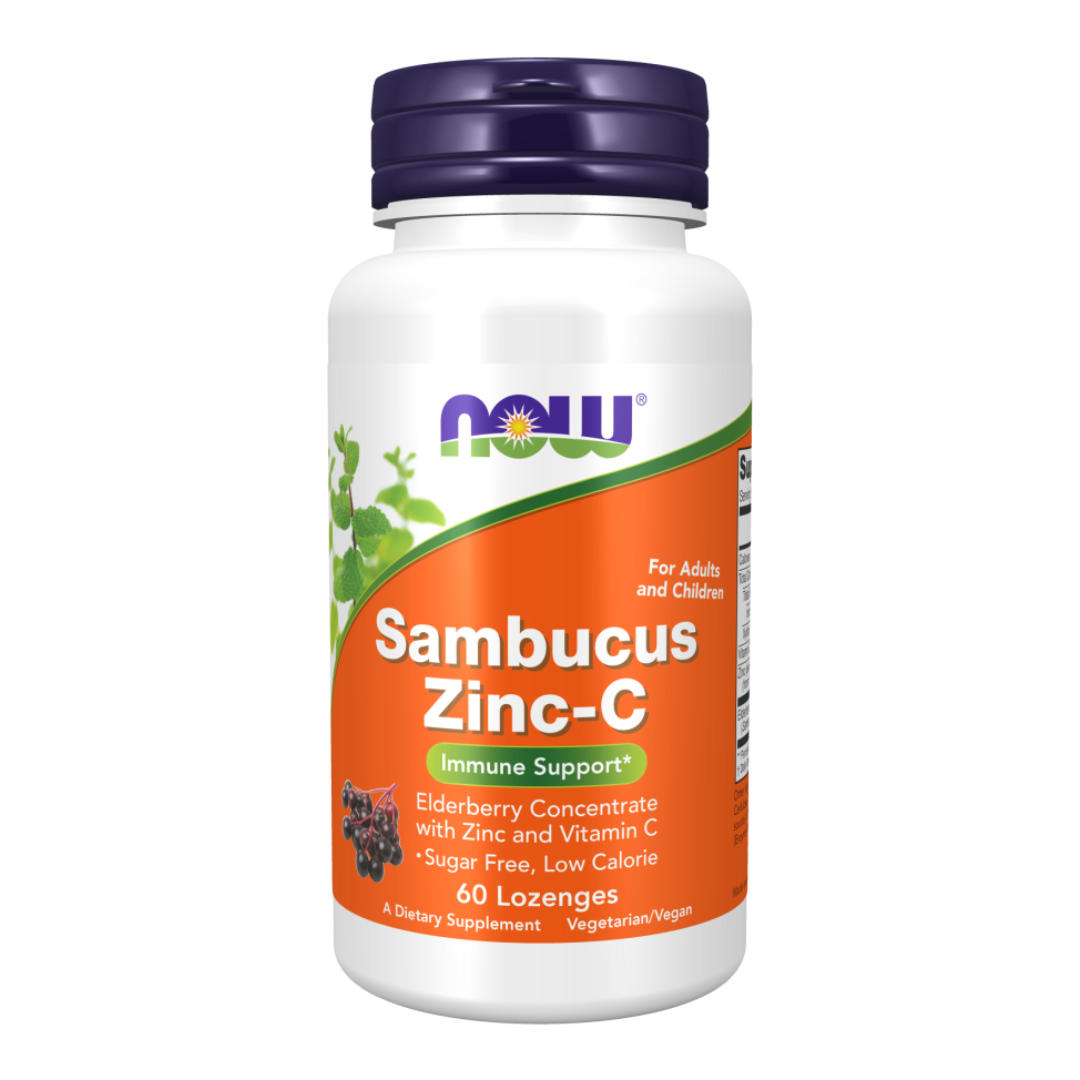 NOW Sambucus Zinc-C 60 Lozenges
