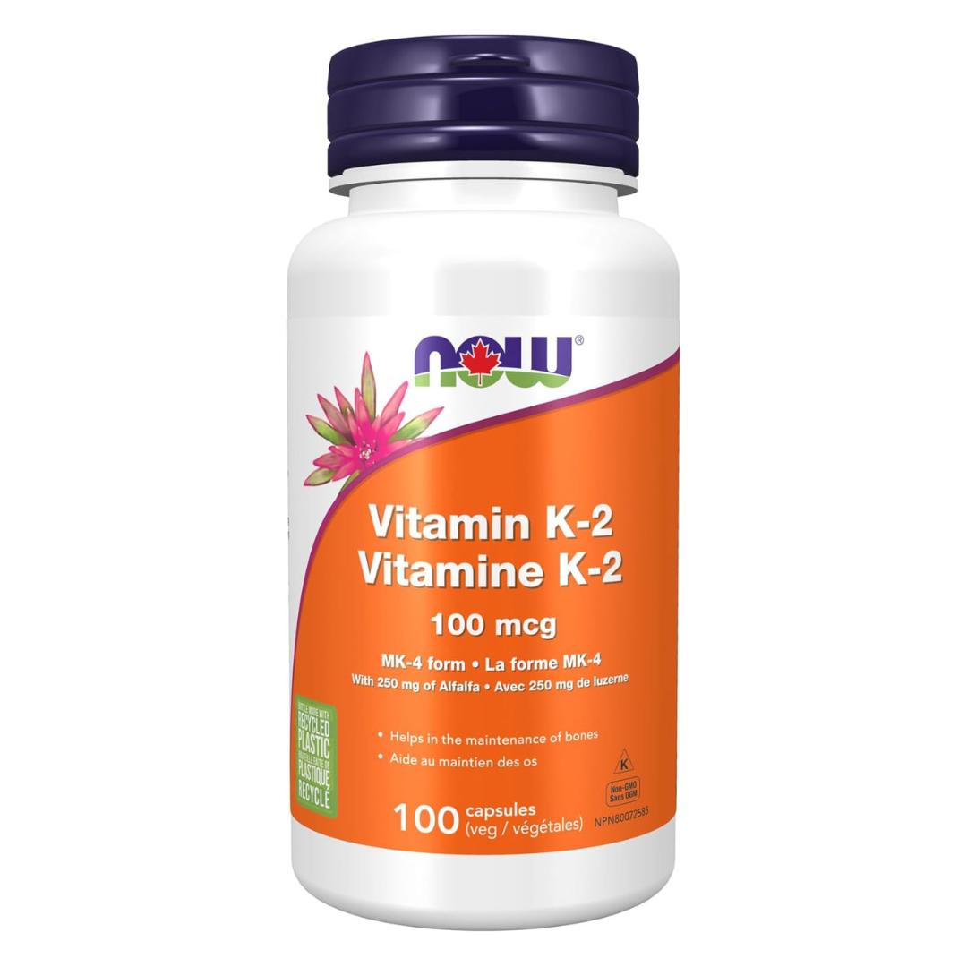 NOW Vitamin K2 100 mcg 100 Caps