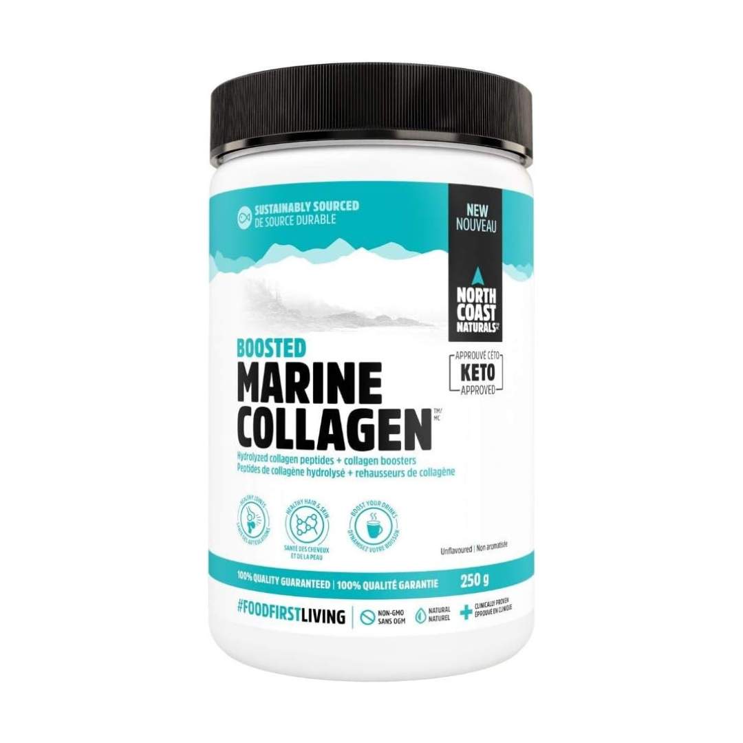 North Coast Naturals Boosted Marine Collagen 250g Unflavoured