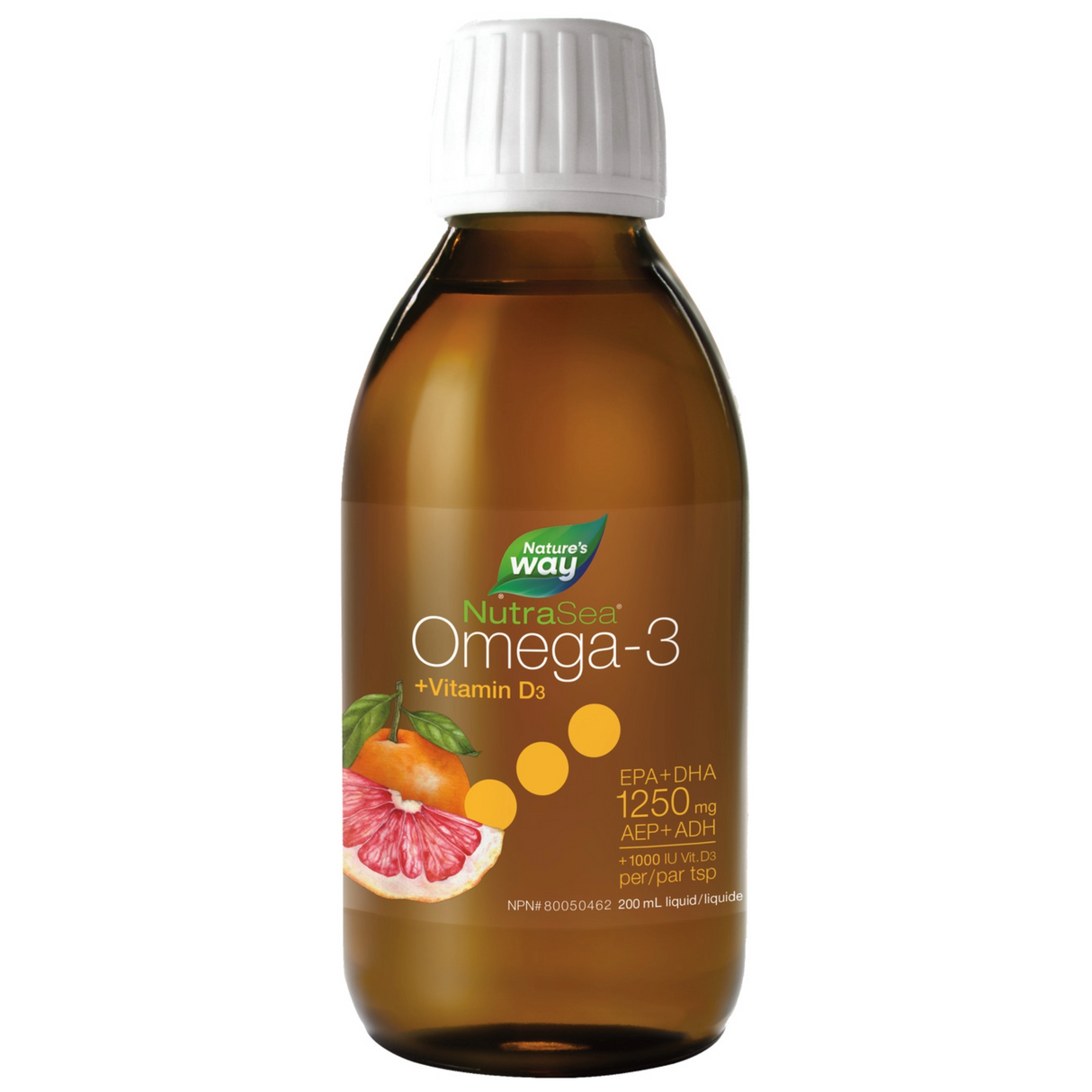 NutraSea 200mL High EPA + Vitamin D - Grapefruit Tangerine