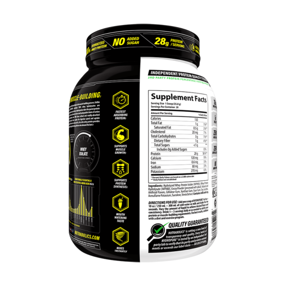 Nutrabolics HydroPure Hydrolyzed Protein 1.6LB