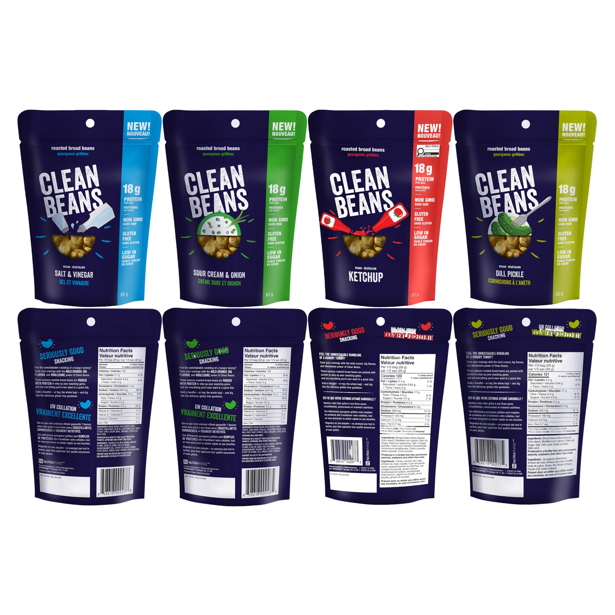 Nutraphase Clean Beans Variety Pack #2 (8 x 85g Bags)