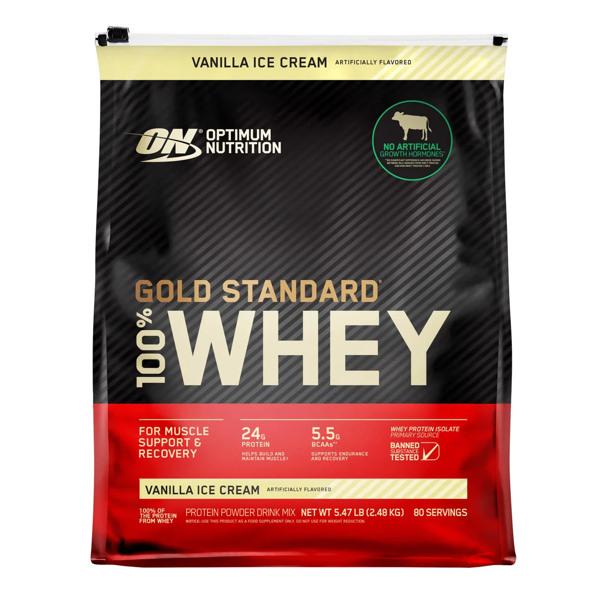 ON Gold Standard Whey 5.64 LBS Bag