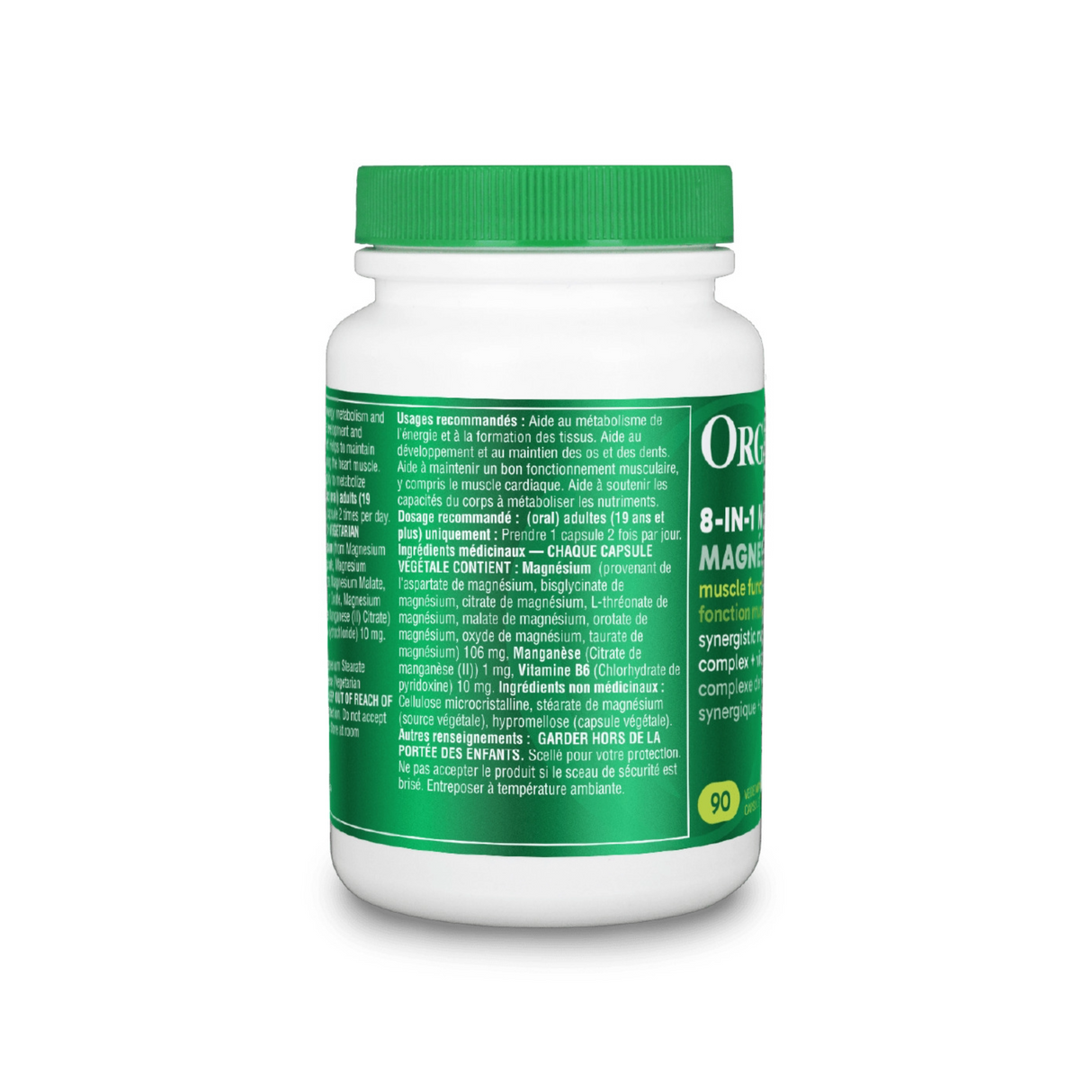 Organika 8-in-1 Magnesium 90 Capsules