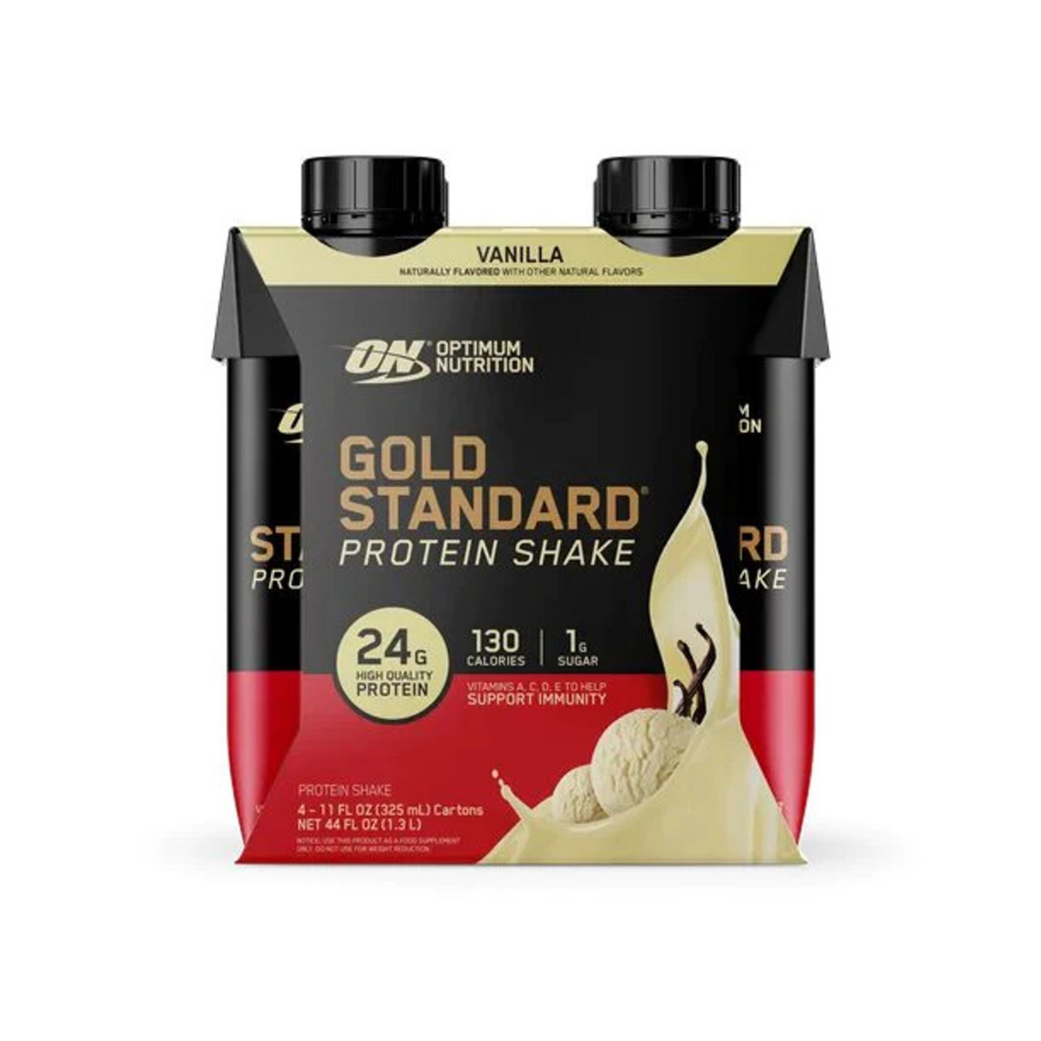 Optimum Nutrition Gold Standard RTD Protein Shake Vanilla (Pack of 4)