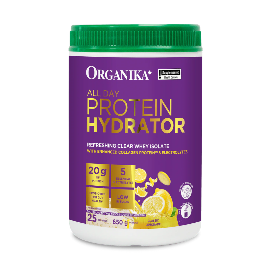 Organika All Day Protein Hydrator, Collagen Plus Electrolytes and Probiotics 650g