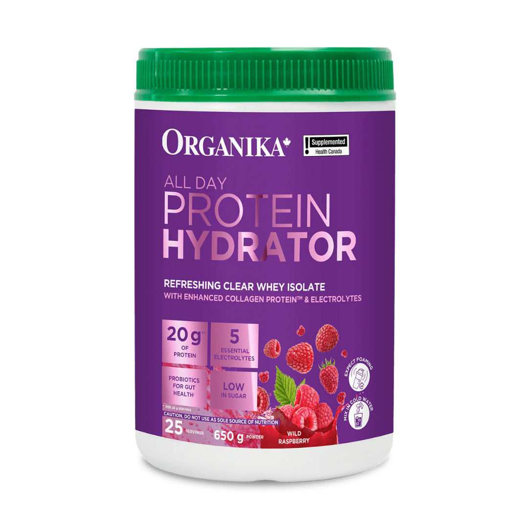 Organika All Day Protein Hydrator, Collagen Plus Electrolytes and Probiotics 650g