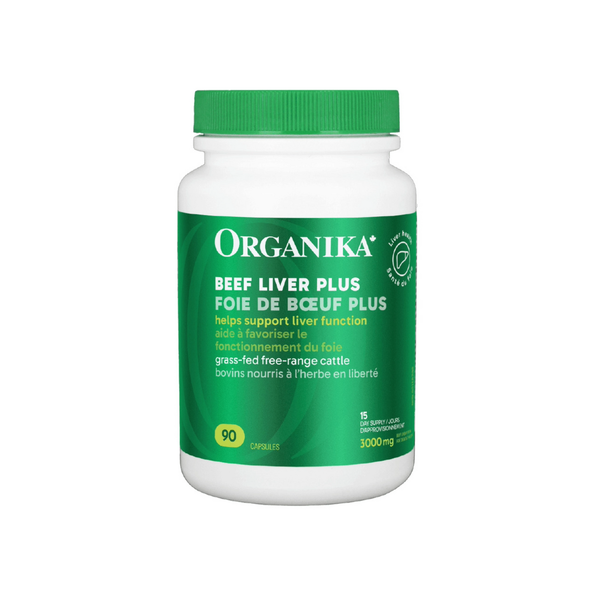 Organika Beef Liver Plus 90 Capsules