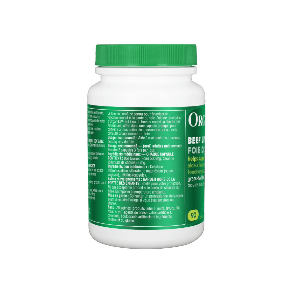 Organika Beef Liver Plus 90 Capsules