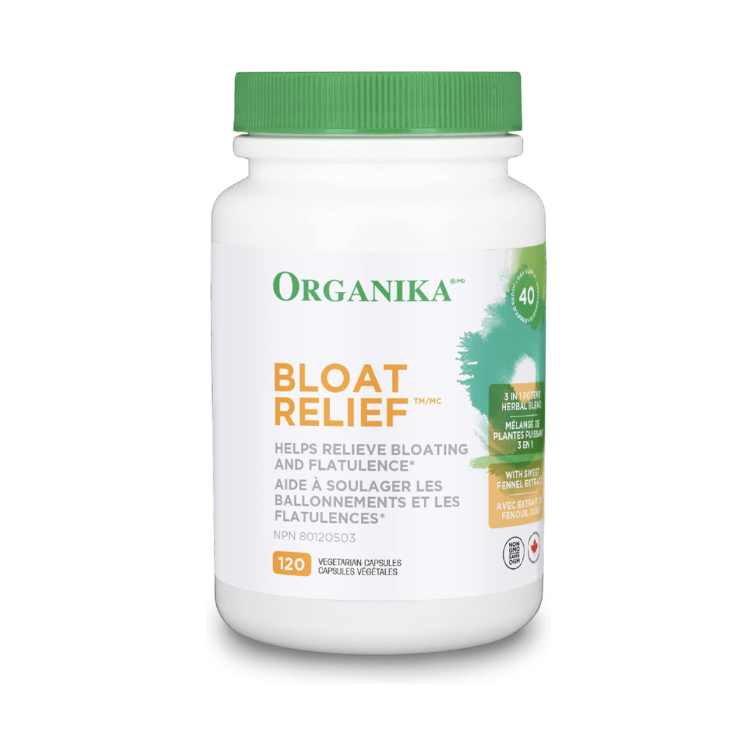 Organika Bloat Relief 120 Vegetable capsules