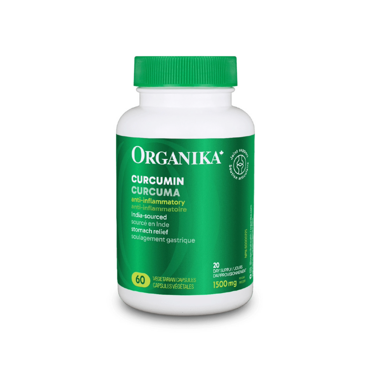 Organika Curcumin 120 Capsules