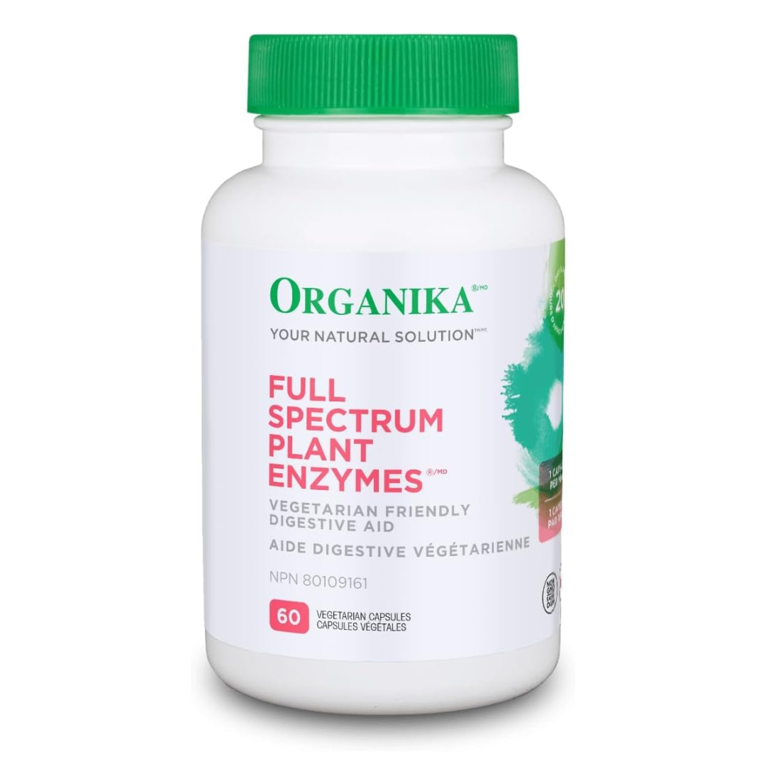Organika Full Spectrum Plant Enzymes 120 Veggie Capsules