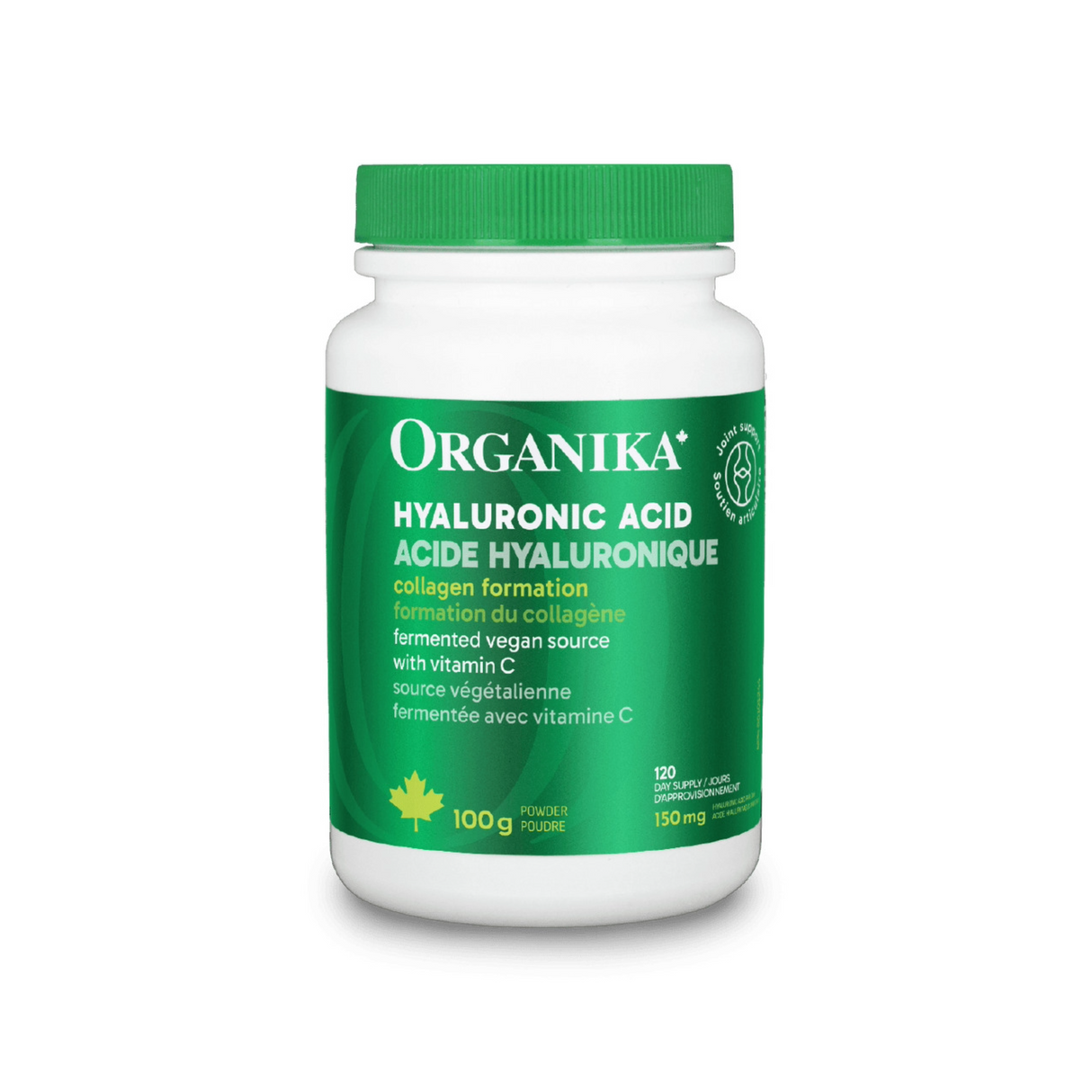 Organika Hyaluronic Acid 150mg 100g Powder Unflavoured
