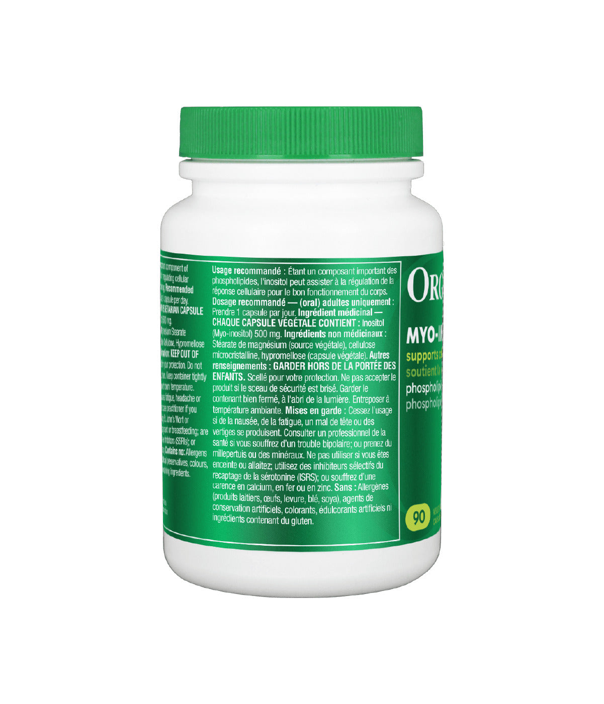 Organika Inositol (Myo-Inositol) 90 Capsules