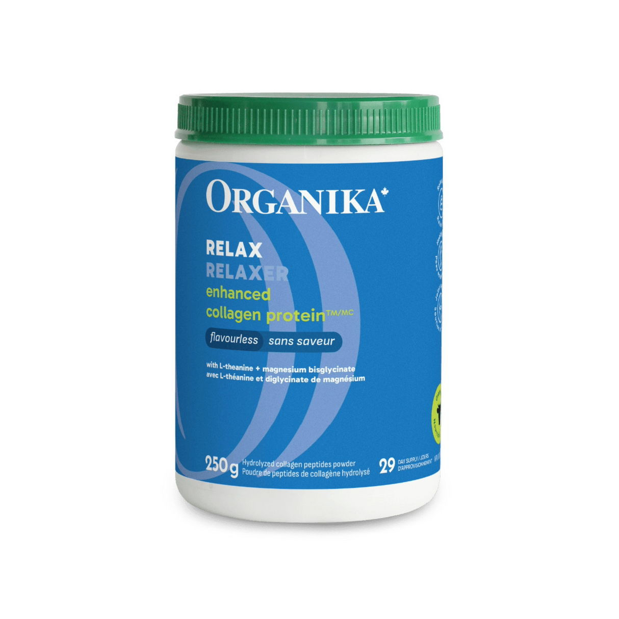 Organika Relax Enhanced Collagen with Magnesium + L-Theanine 250g