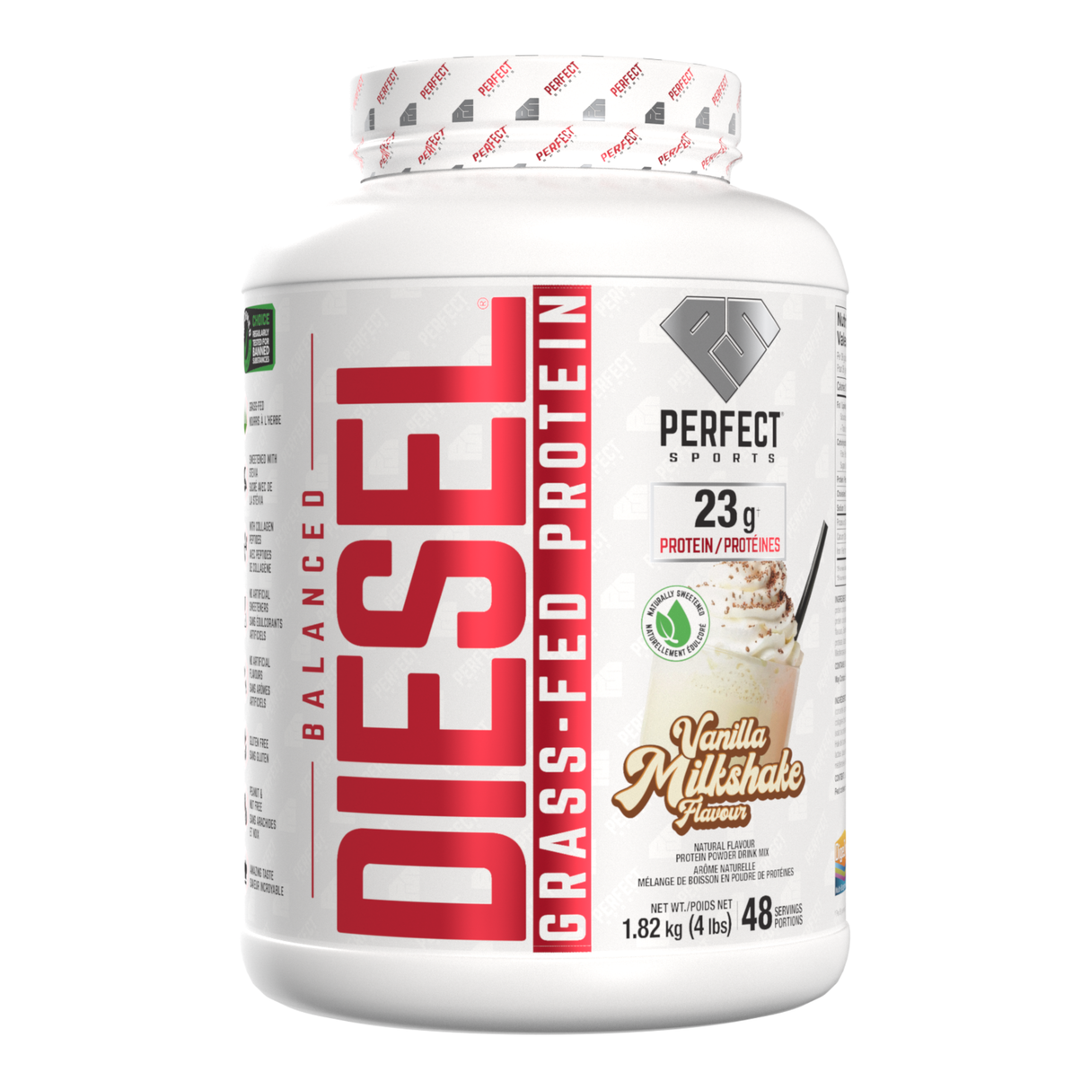 Perfect Sports Diesel BALANCED Grass-Fed Protein 4LB