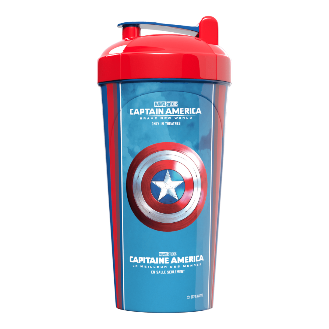 Perfect Sports Limited Edition Captain America 700mL Shaker Bottle