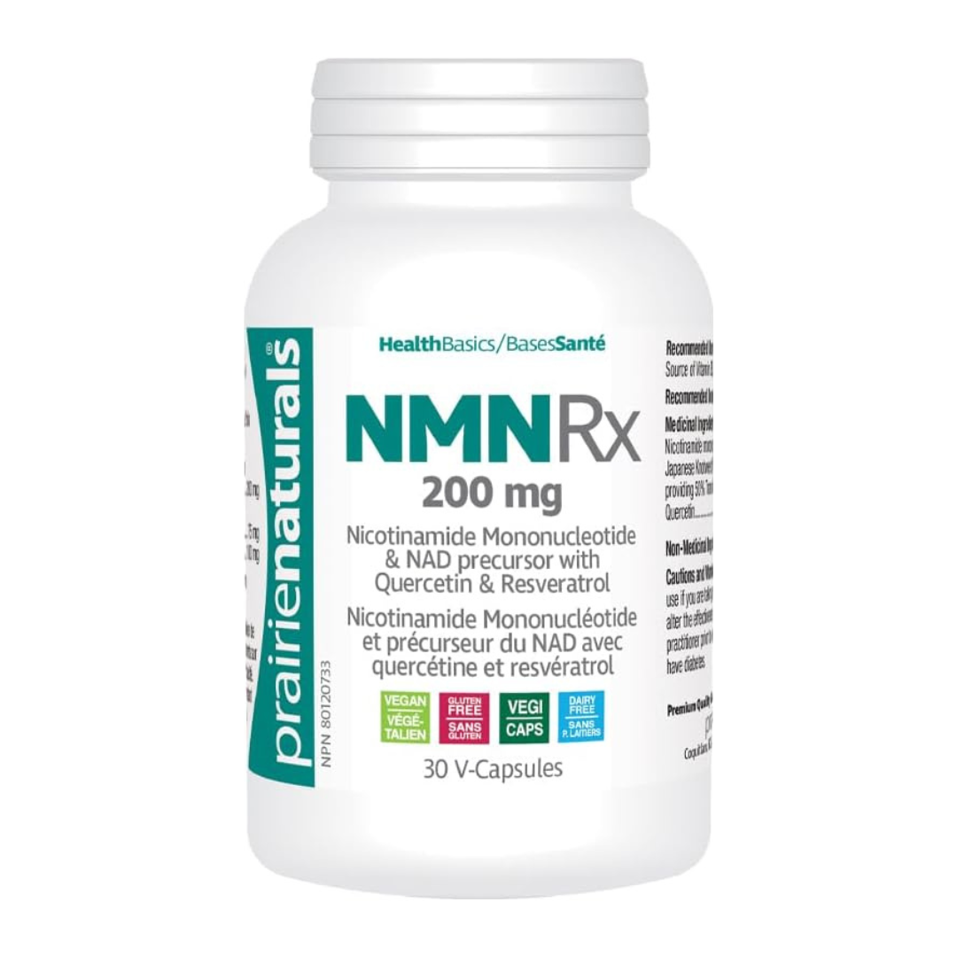 Prairie Naturals NMN Rx 200mg 30 capsules Nicotinamide (Vitamin B3)
