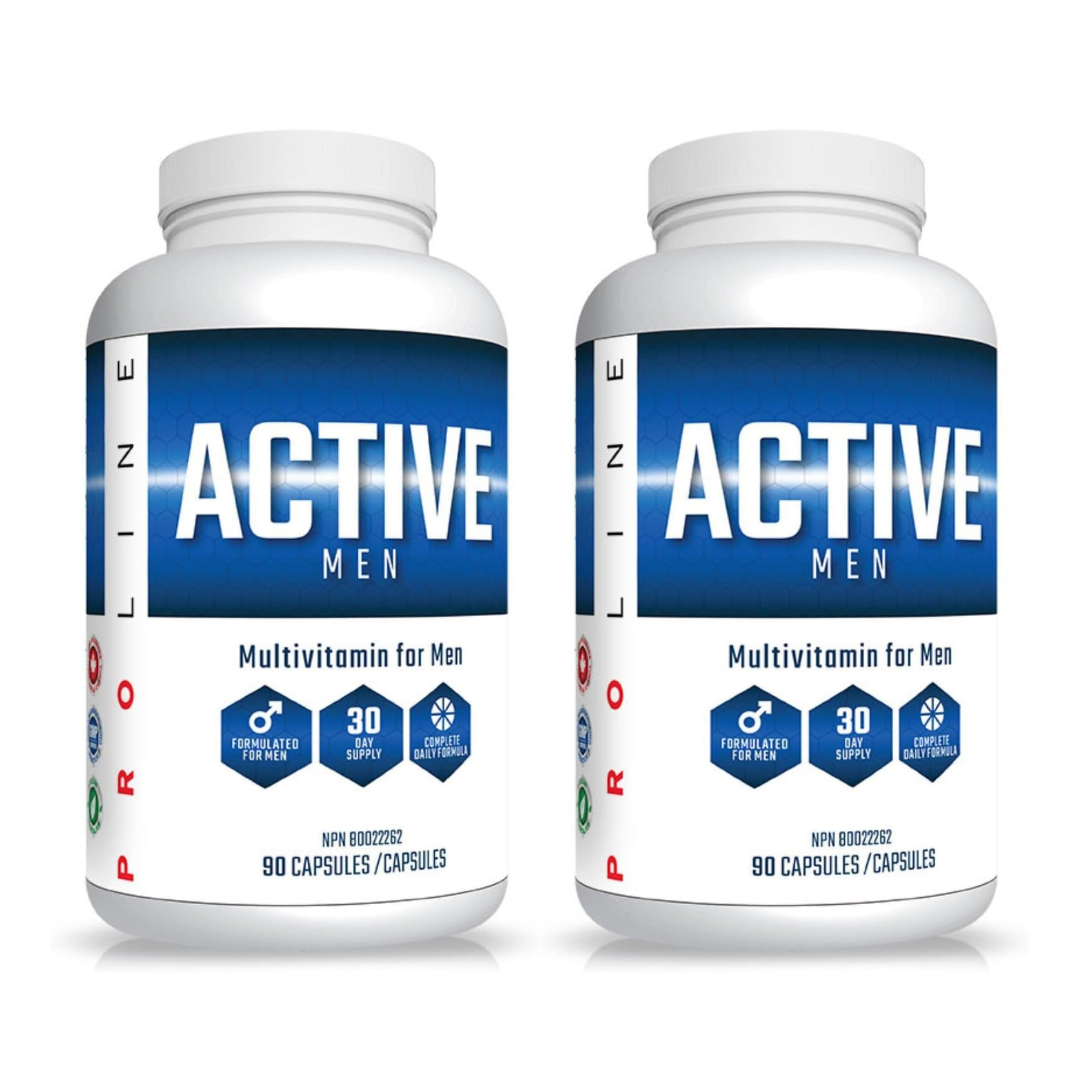Pro Line Active Men Multi 90 Capsules (Pack of 2)