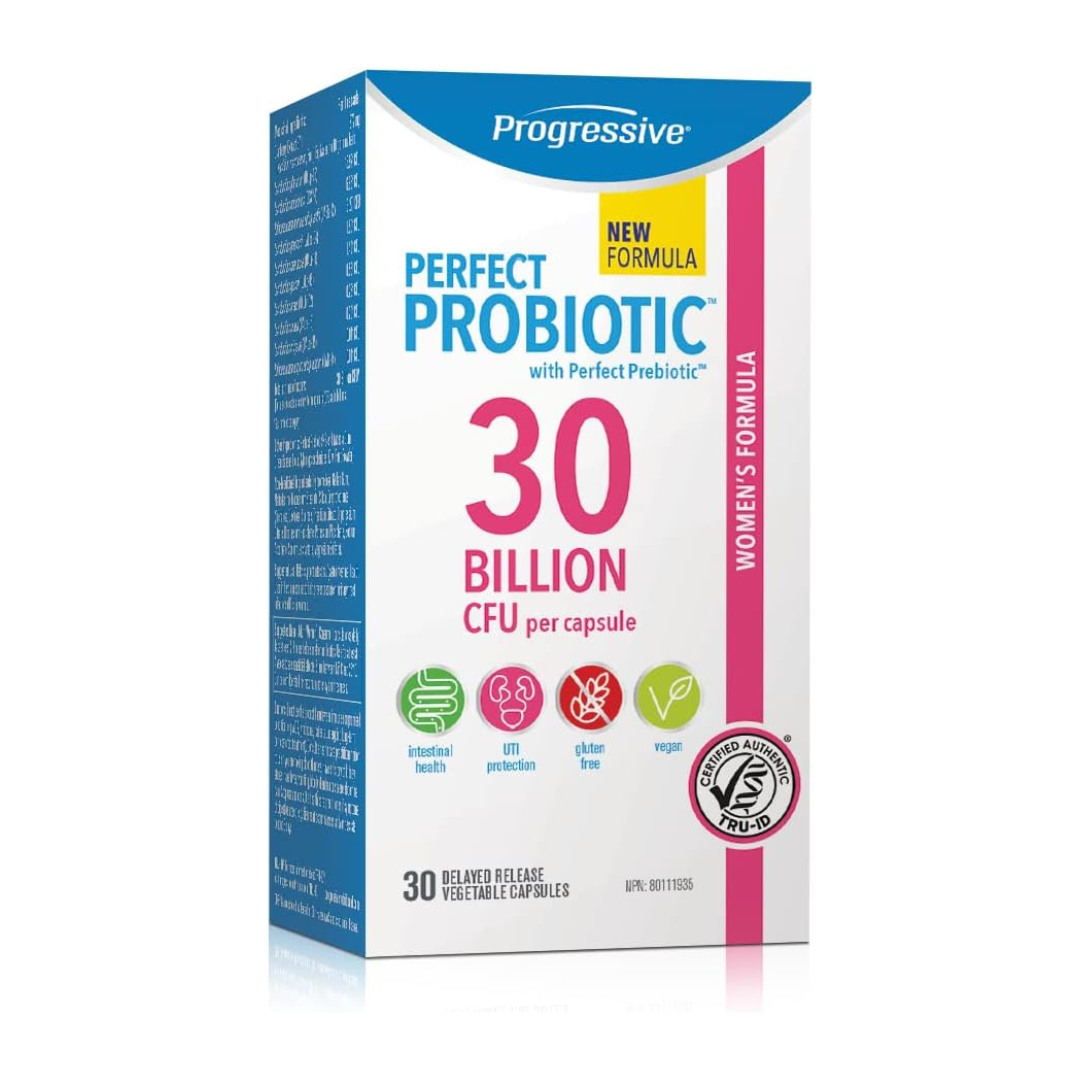 Progressive Perfect Probiotic Women's 30 Billion CFU (30 Capsules) Shelf Stable Formula