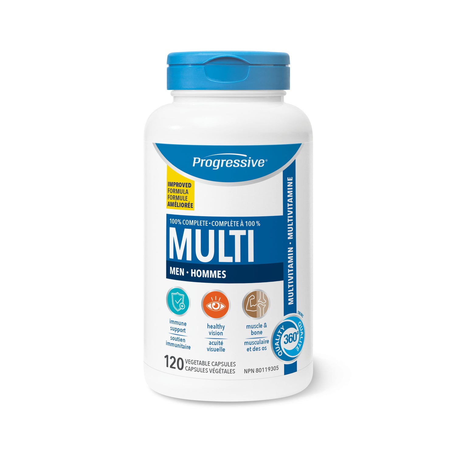 Progressive Daily Multis for Men 120 Capsules