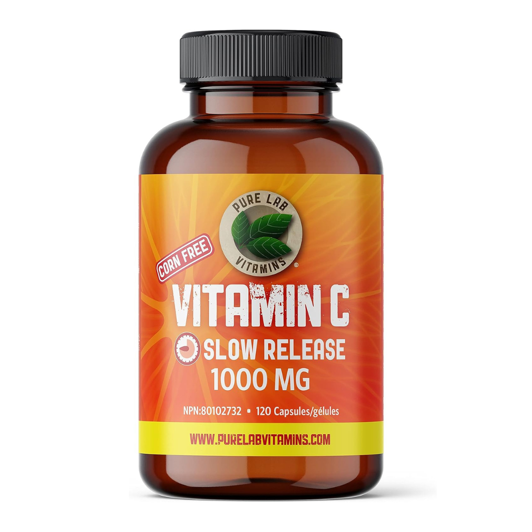 Pure Lab Vitamin-C Slow Release 1000mg 120 Capsules