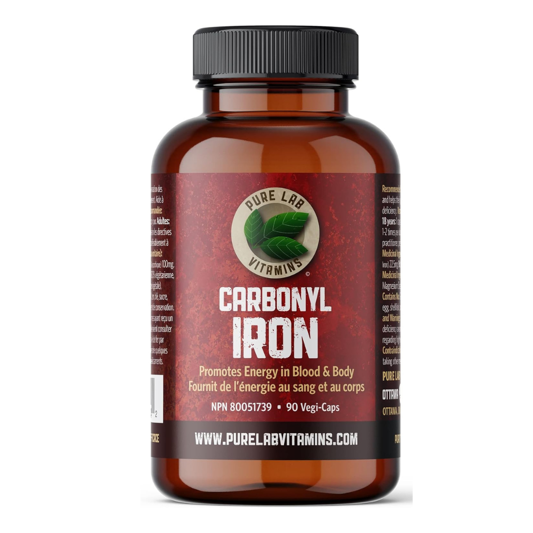 Pure Lab Vitamins Carbonyl Iron 90 Capsules