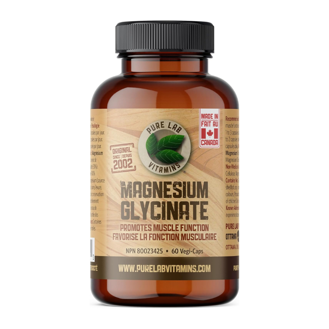 Pure Lab Vitamins Magnesium Glycinate Vegi-Capsules