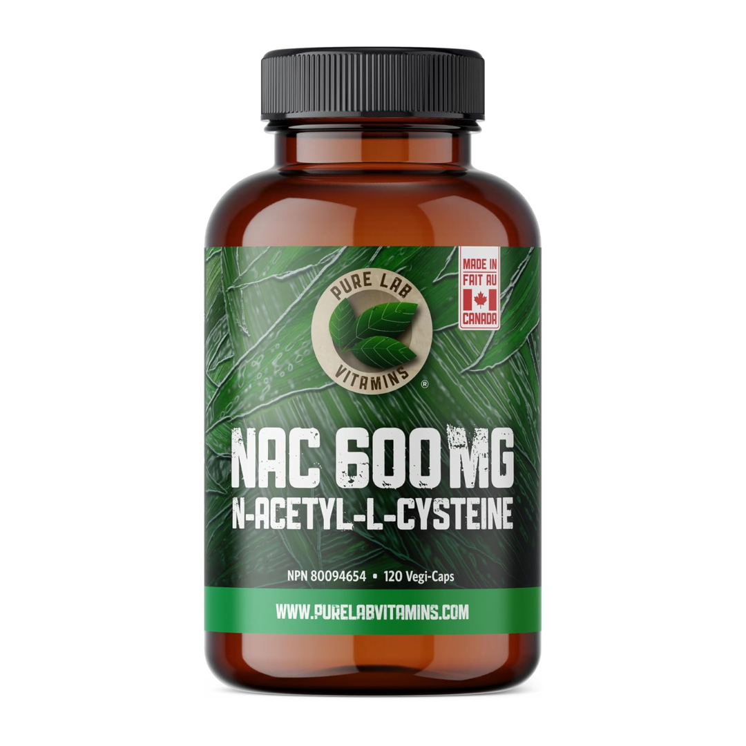 Pure Lab Vitamins NAC 600mg 120 Capsules
