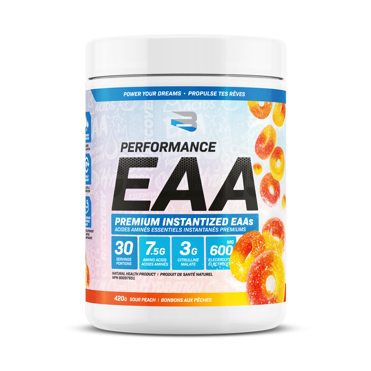 Believe Performance EAA Premium Instantized Essential Amino Acids 390g