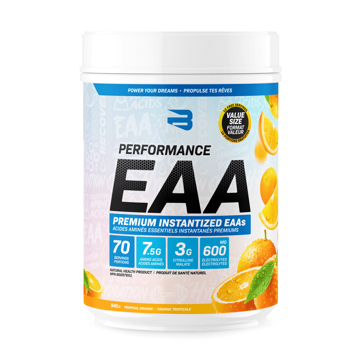 Believe Supplements Performance EAA 910g 70 Servings