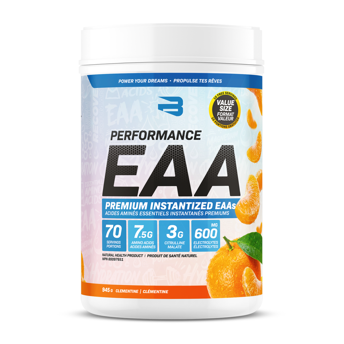 Believe Supplements Performance EAA 910g 70 Servings