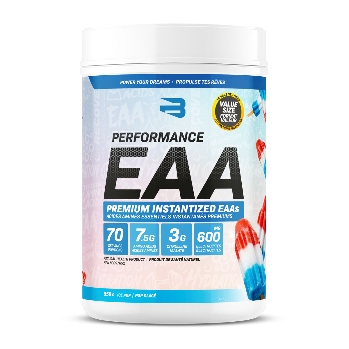 Believe Supplements Performance EAA 910g 70 Servings