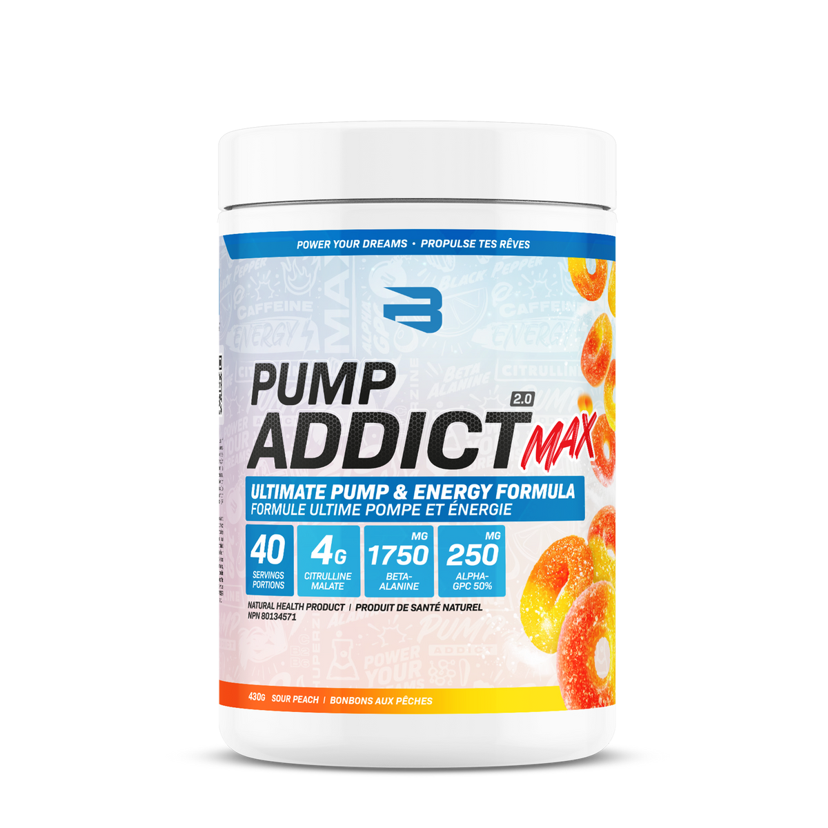 Believe Pump Addict MAX 2.0 40 servings 425g